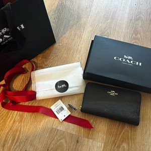 Brand New Black Coach Wallet